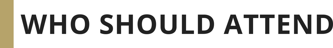 Who Should Attend - Black x 25